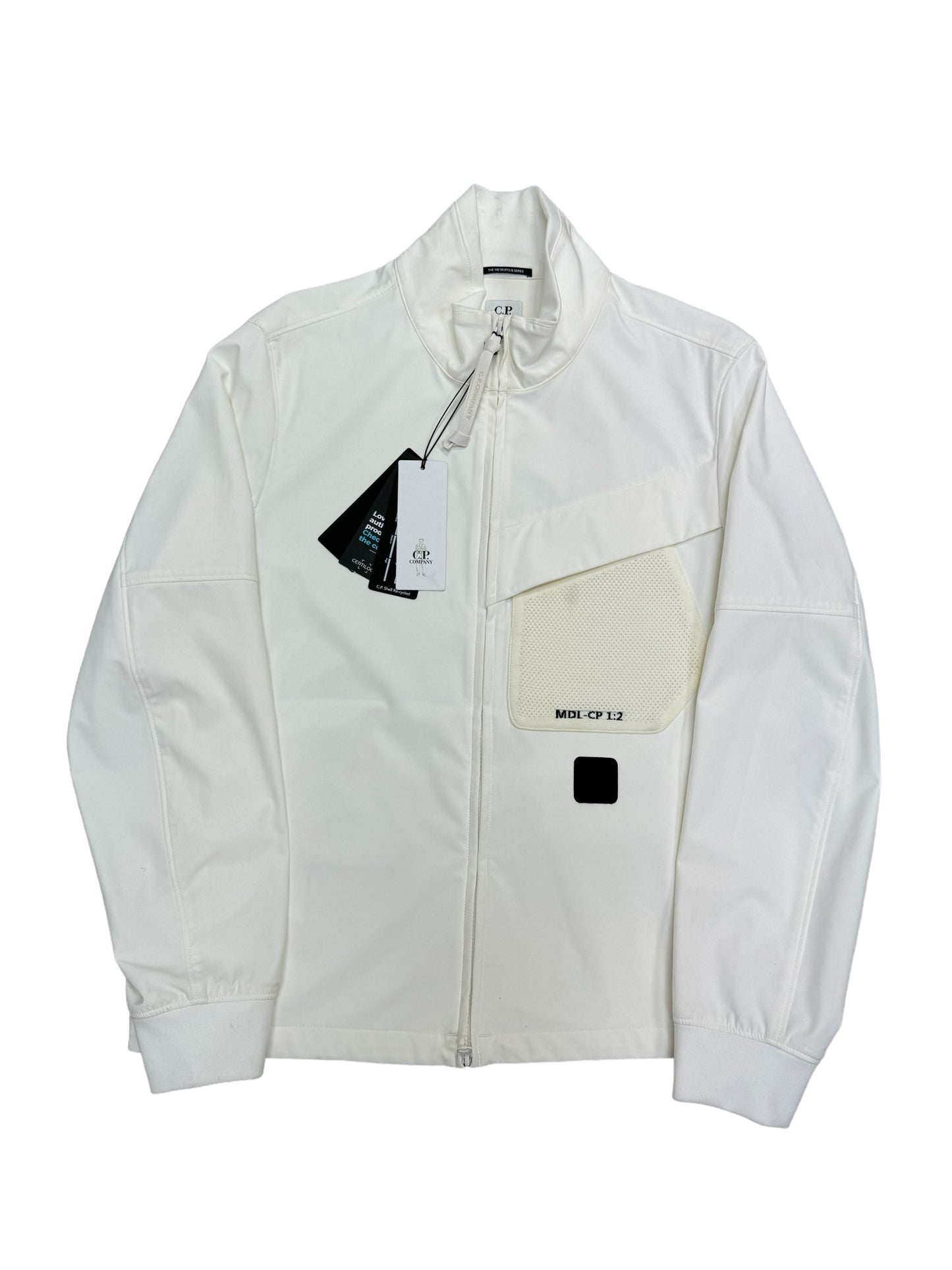 c.p company outwear shell-r short jacket - white - colour #103