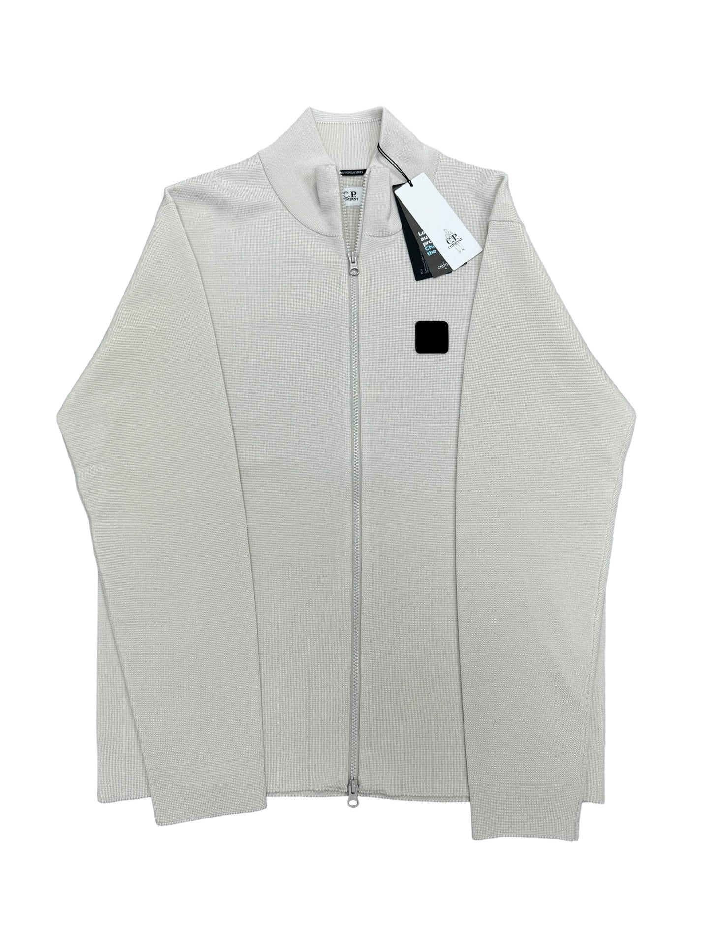 c.p company knitwear "merino wool" cardigan - beige - colour #116